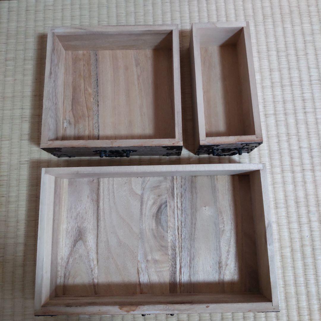 階段型木製箪笥　ミニタンス　アンティーク　レトロ