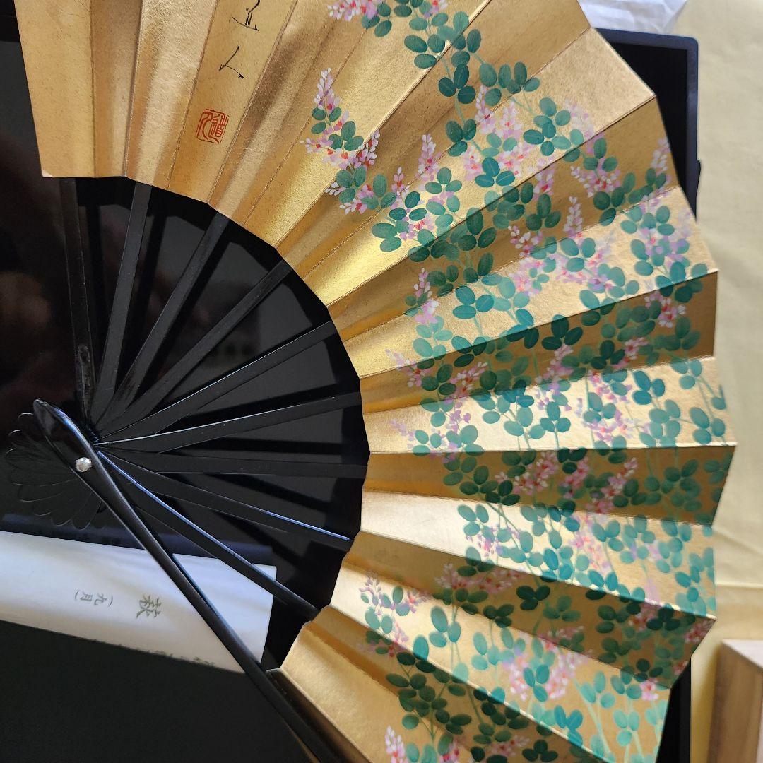扇/季節の花12か月、工芸品、箱入り
