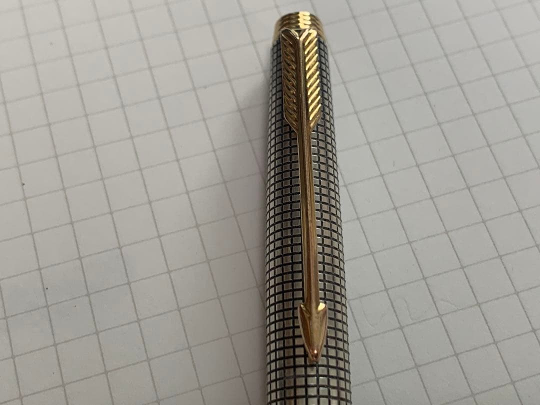 PARKER 75 初期万年筆とボールペンのセット　スターリングシルバー