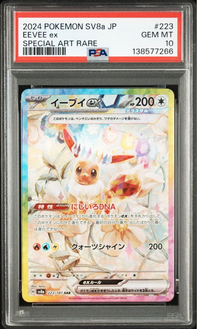 【 PSA10.10連番】ブイズ　SAR テラスタルフェスex ブラッキー