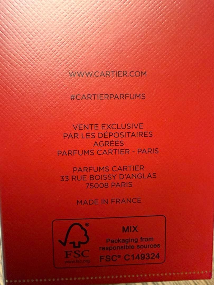 Cartier L'Heure Diaphane 75ml 香水