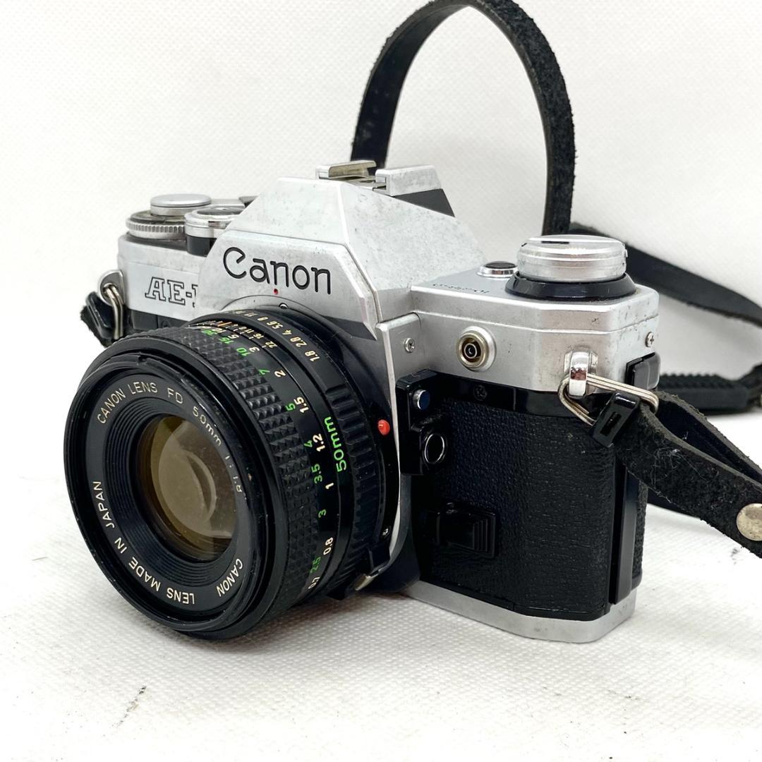 【C6466】Canon AE-1+FD 50mm F1.8 フイルムカメラ