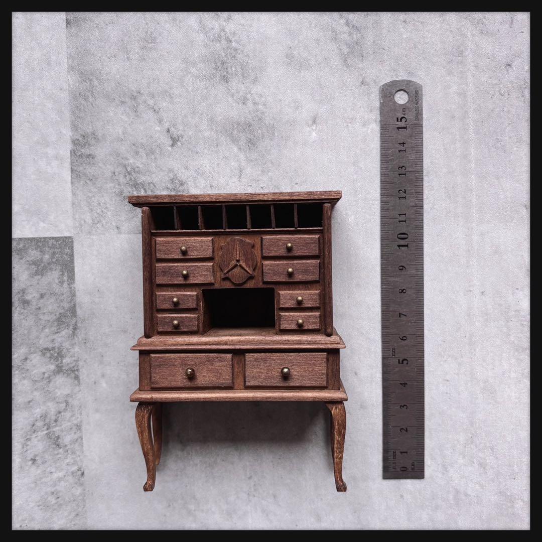 オールドヴィンテージ クラシカルビューロー(書き物机) ドールハウス用家具