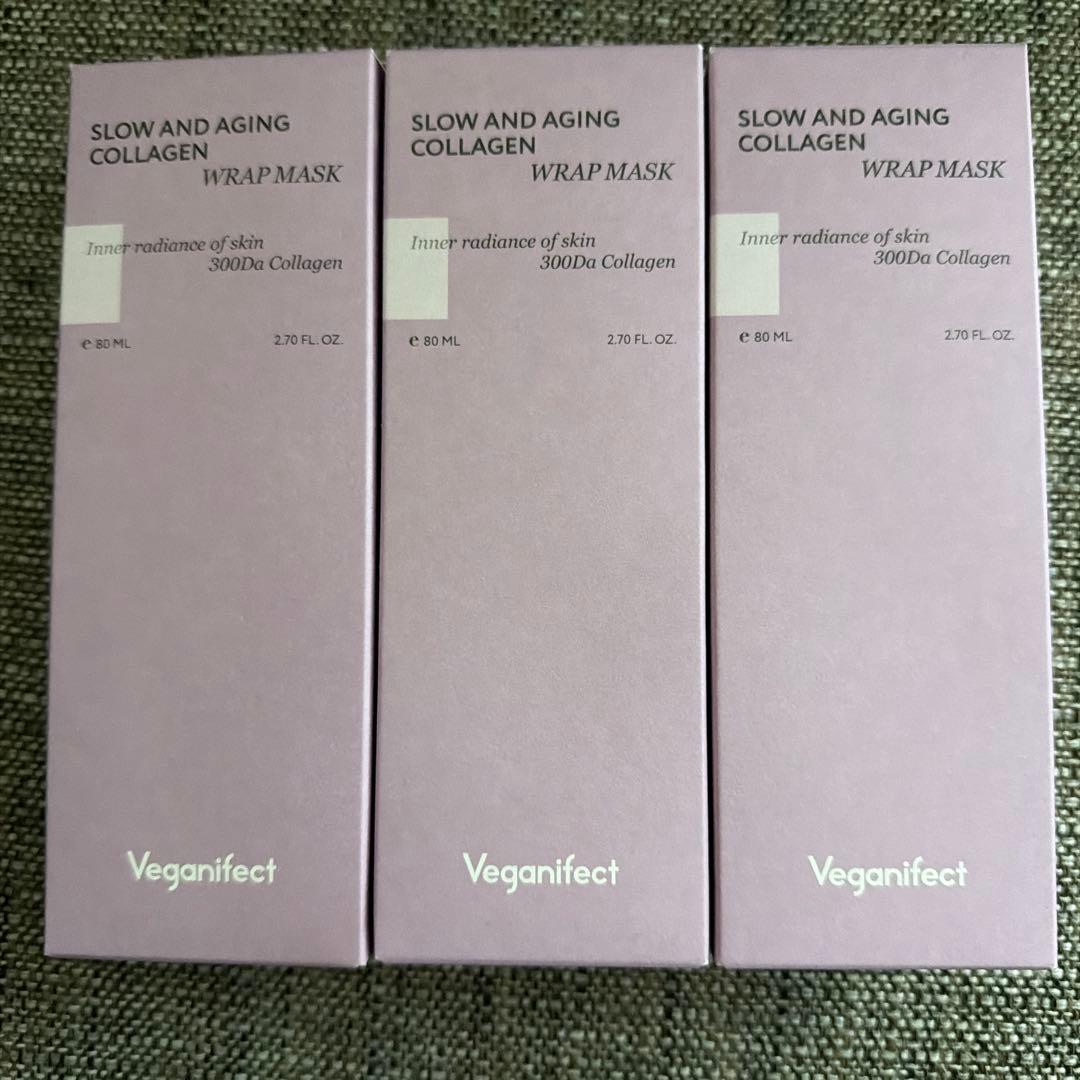 パック・フェイスマスク Veganifect Slow and Aging Collagen Wrap