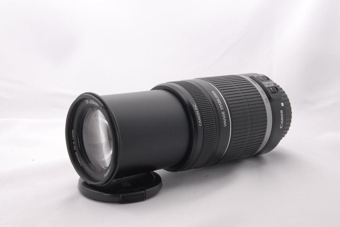 【外観美品】Canon EF-S 55-250mm IS 望遠レンズ カメラ