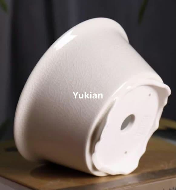 白釉小鉢 盆栽鉢 植木鉢 小品盆栽鉢 大品盆栽鉢