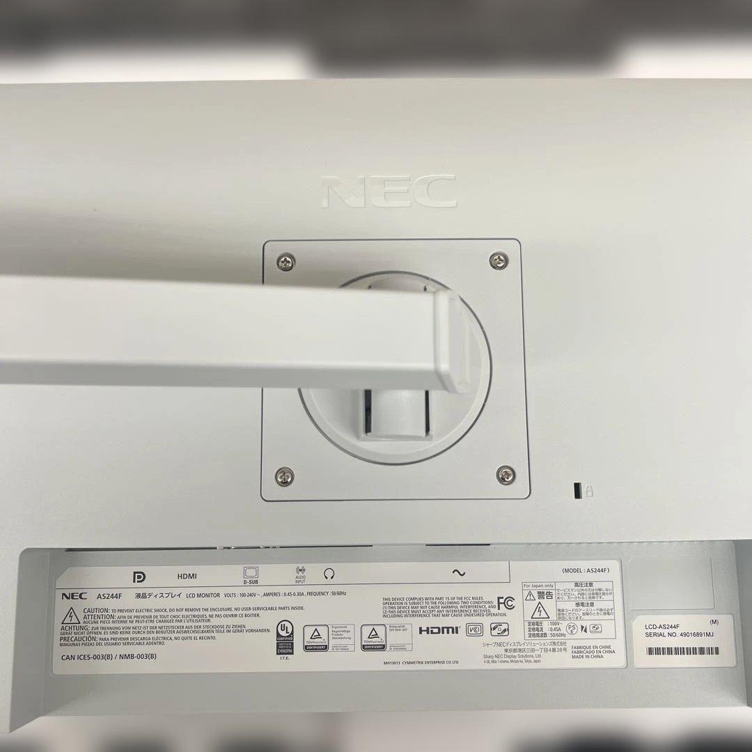 604068 NEC 24型ワイド液晶ディスプレイ LCD-E244FL