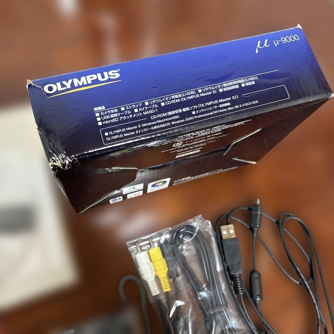 【美品】OLYMPUS μ-9000 希少な純正SDアダプタ付き、microSD