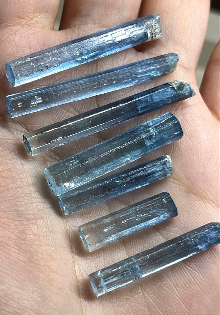 天然アクアマリン7点セット52カラット　(10.40g)