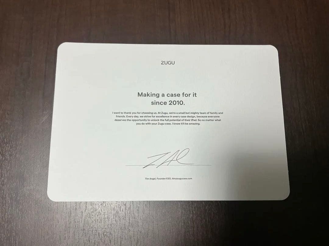 ZUGU CASE iPad Air ケース 11インチ ブラック