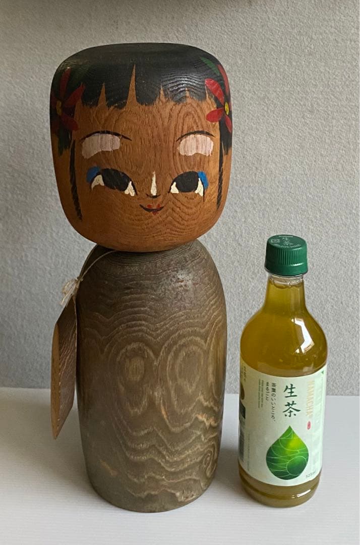 栗の木のこけし（35.5cm）／人間無形文化財・榎本寛治作
