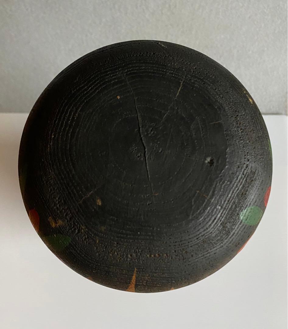 栗の木のこけし（35.5cm）／人間無形文化財・榎本寛治作