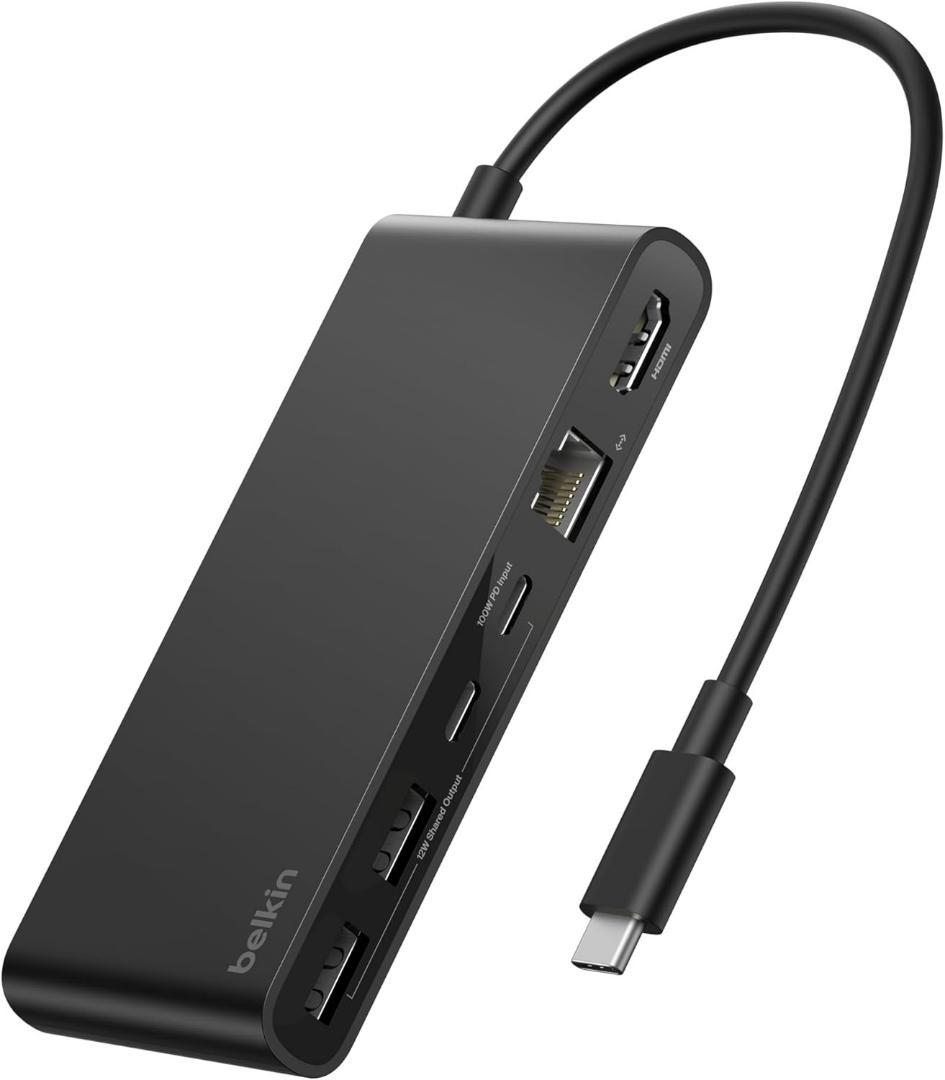 【Belkin 最新商品・8-IN-1】マルチポートハブ USB-C 4K@60