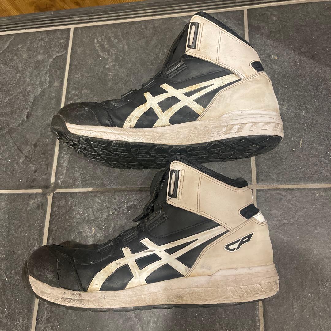 ASICS 安全靴 BOA 27.5cm 白黒