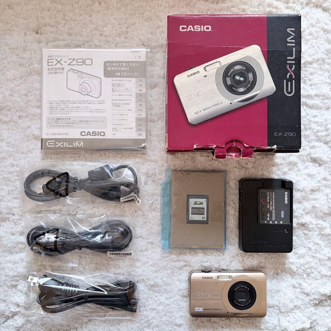 美品【動作確認済】CASIO カシオ EXILIM EX-Z90 レトロコンデジ