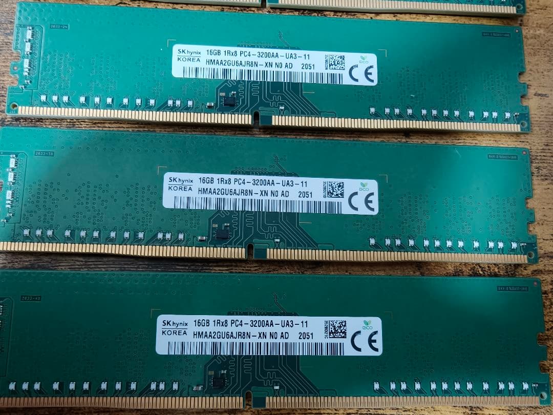 マ*カ様 SK hynix 16GB DDR4 3200MHz メモリー4枚セッ