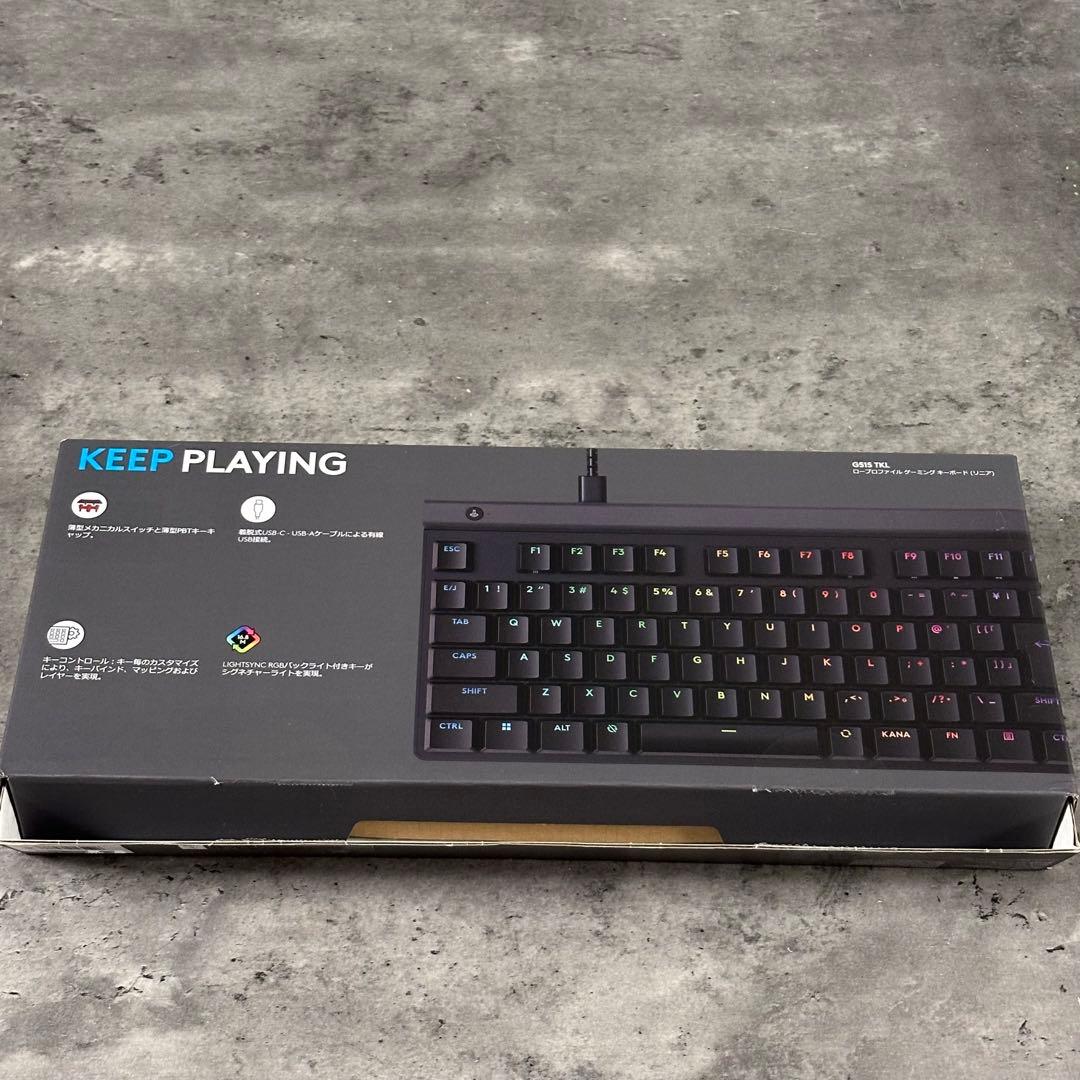 Logcool G515 TKL ロープロファイル リニア 赤軸