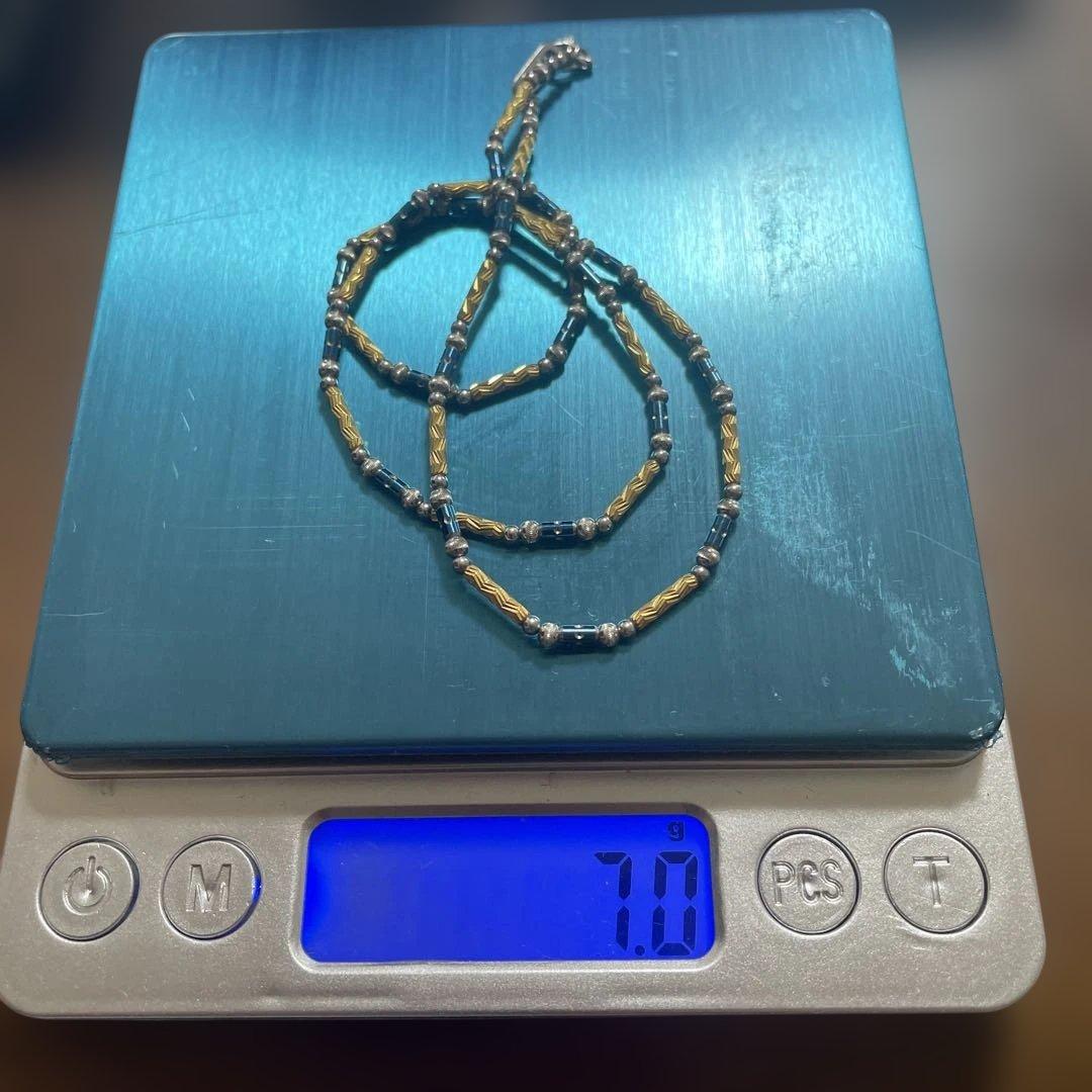 18金ネックレス　K18PT850チタン アイシリーズα 健康ネックレス