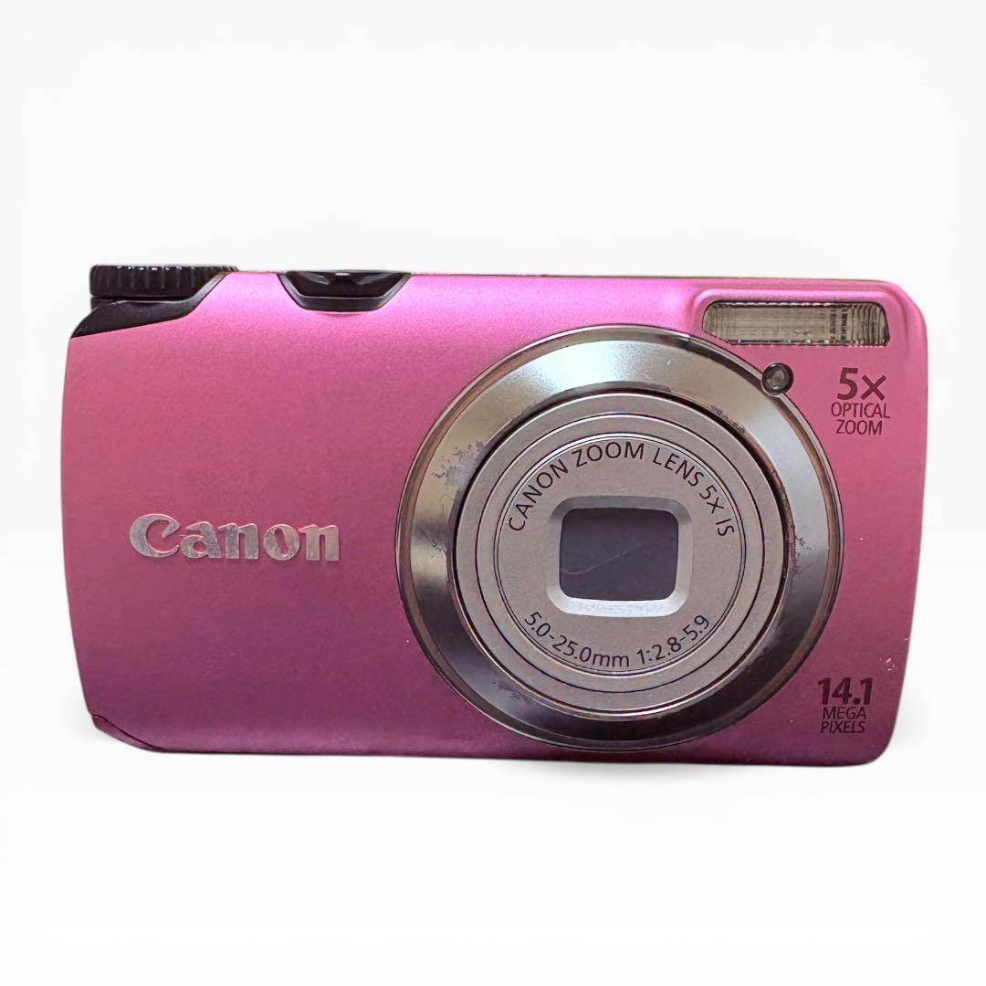 【人気カラー】Canon PowerShot A3200 IS ピンク コンデジ