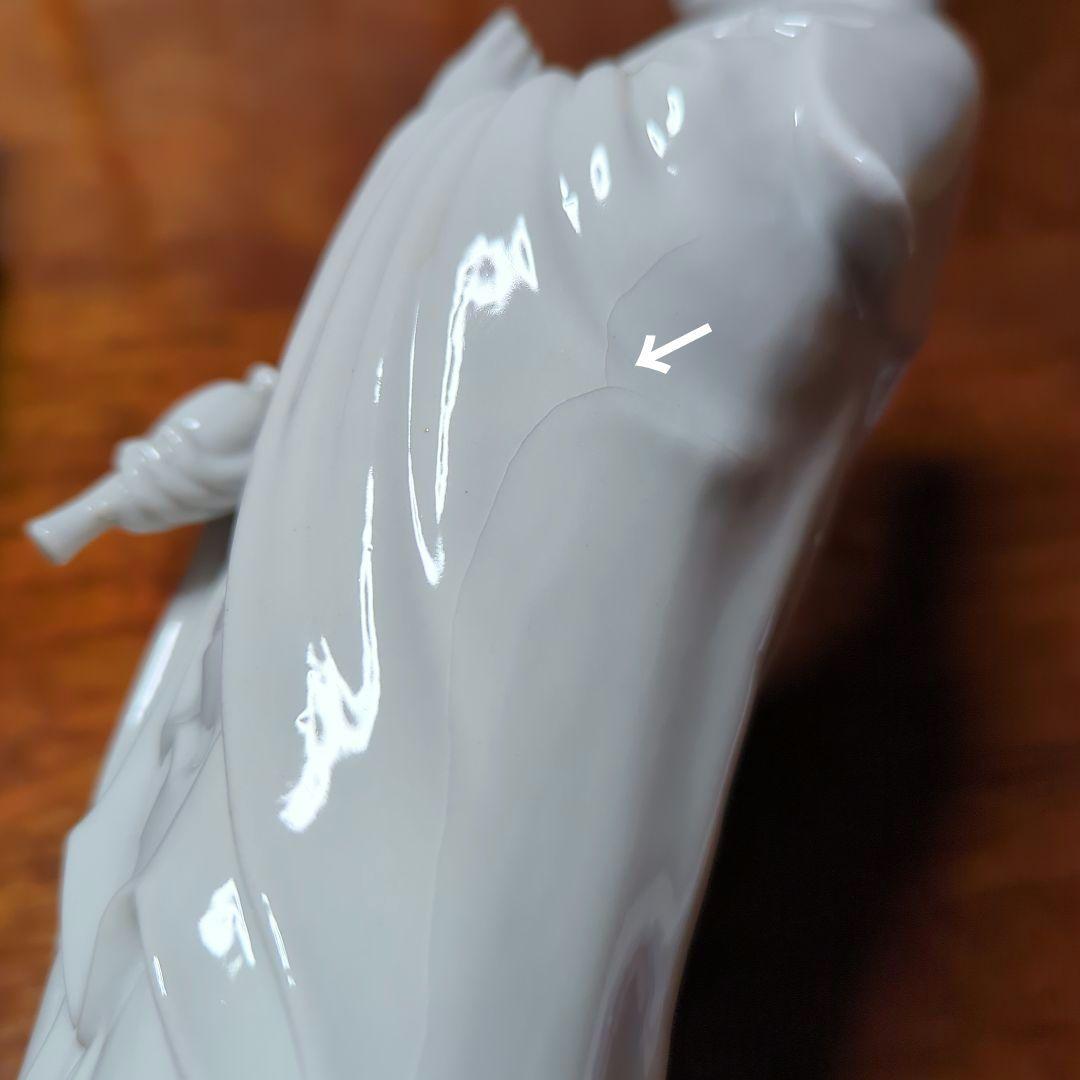 骨董品　陶芸　九谷焼　陶器置物　神像　仏像　白磁観音菩薩像