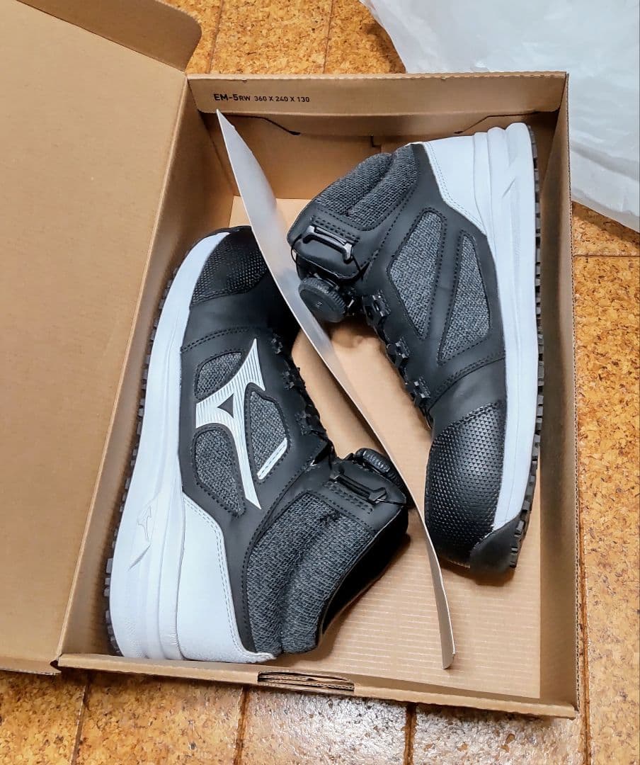 最終値下げ中 MIZUNO オールマイティ黒 26㎝安全靴 LSⅡ73M BOA