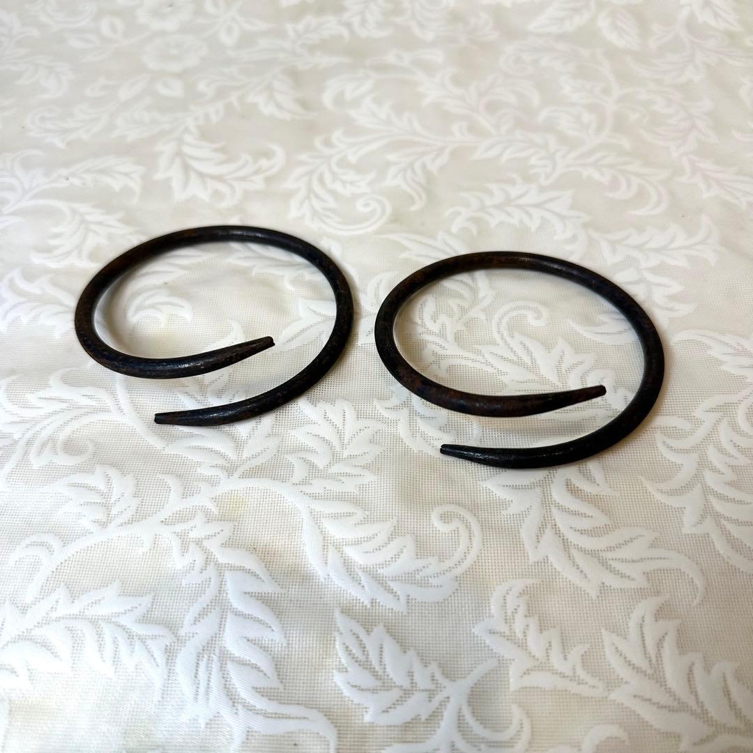 ♦︎未使用品♦︎ 茶道具　老松地紋　茶窯　窯鐶　釜　鉄製　古道具