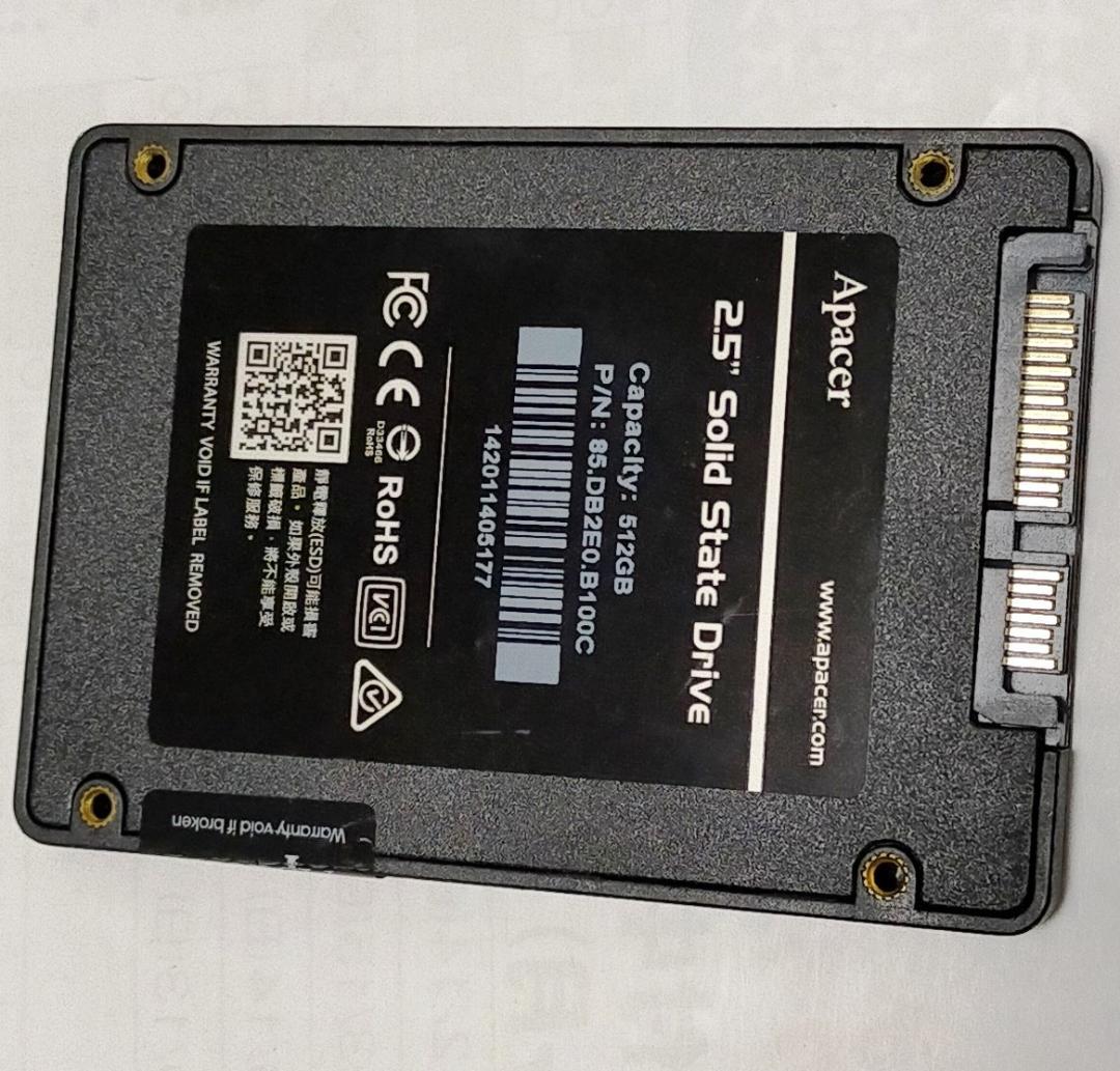 保証付き 2965時間【正常100%】SSD512GB No.6a98