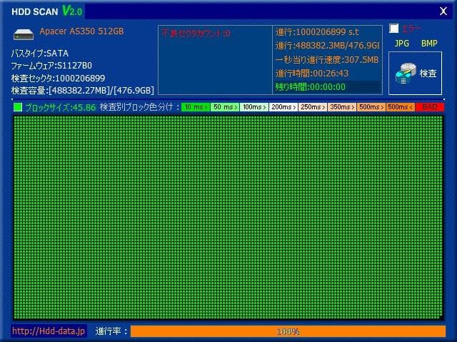 保証付き 2965時間【正常100%】SSD512GB No.6a98