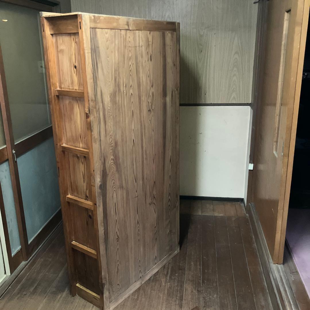 (美品)大正、昭和レトロ水屋、飾り棚　ガラスキャビネット