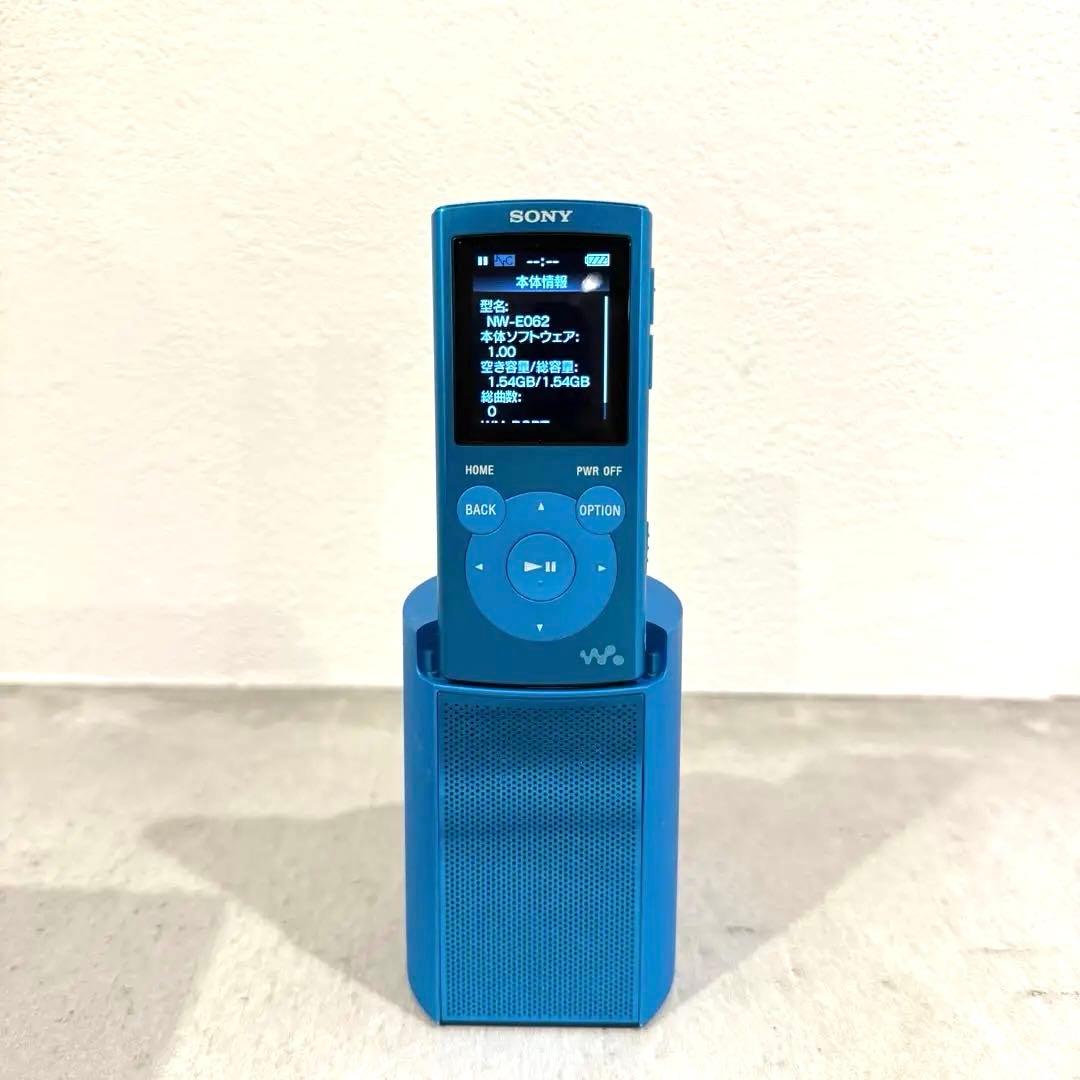ポータブルプレーヤー SONY WALKMAN NW-E062K Blue