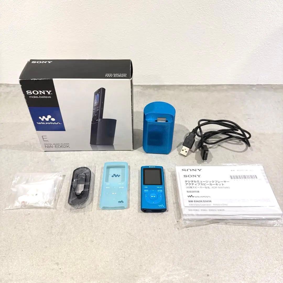 ポータブルプレーヤー SONY WALKMAN NW-E062K Blue