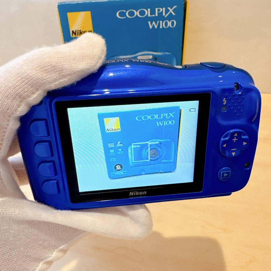 極美品 Nikon COOLPIX W100 デジカメ コンデジ 防水 WiFi