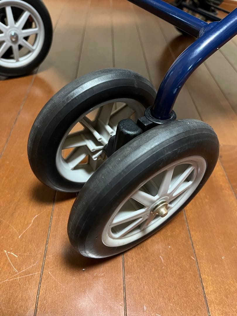 幸和製作所 アルミ製 シルバーカー PW298 ネイビー 手押し車 カート