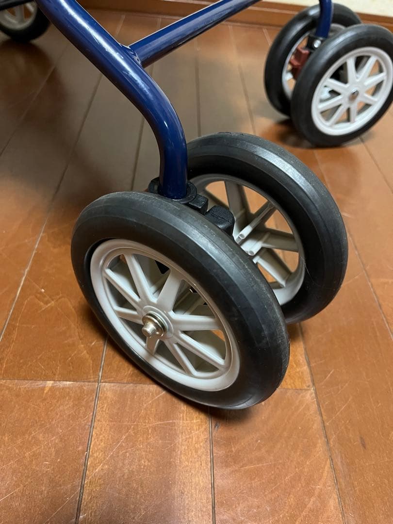 幸和製作所 アルミ製 シルバーカー PW298 ネイビー 手押し車 カート