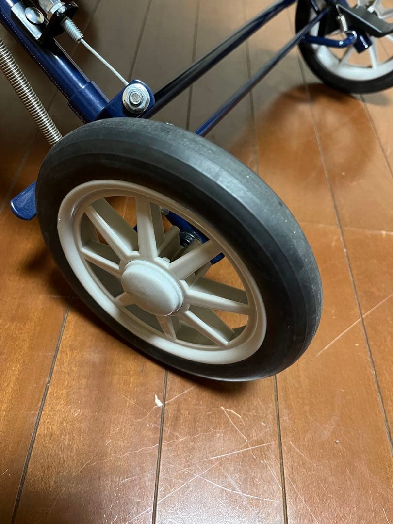 幸和製作所 アルミ製 シルバーカー PW298 ネイビー 手押し車 カート
