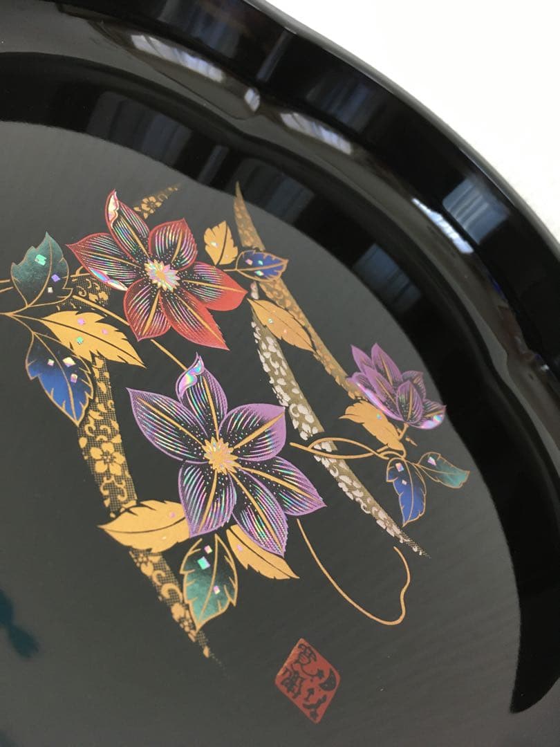 値下げ山本寛斎kansai yamamotoデザイン 漆器 盆　輪島塗