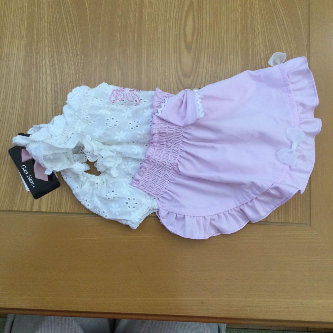 きゃんナナ　切替リボンワンピース