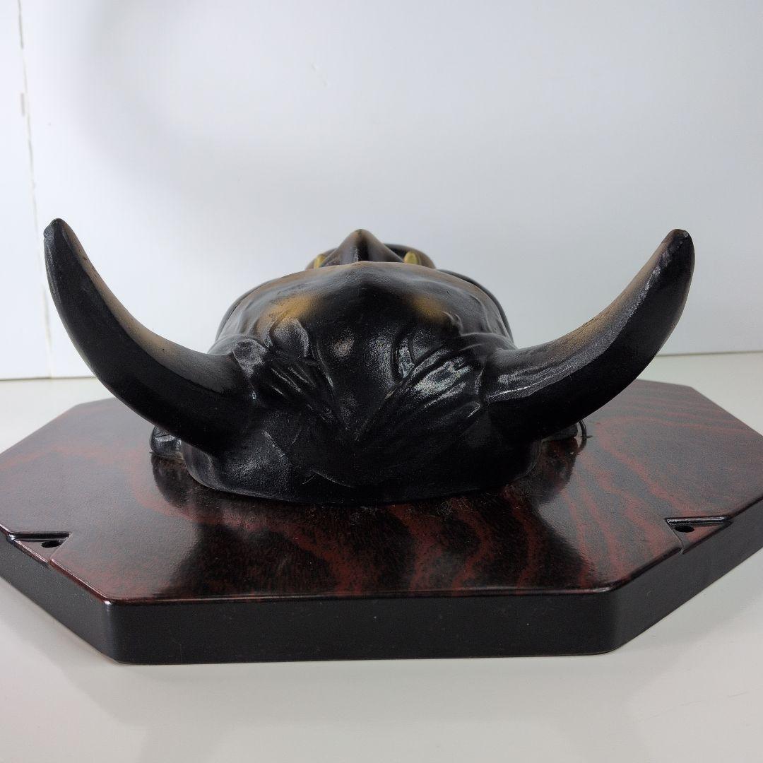 【 美品 】 陶器オブジェ／夜叉／般若／鬼／飾り板／能面／マスク／壁掛け／魔除け