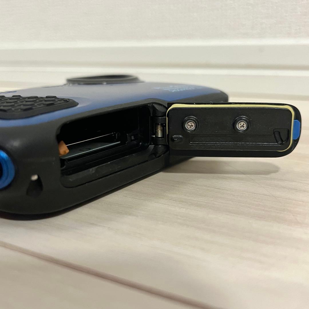 【動作品】Canon PowerShot D30 ブルー　防水カメラ