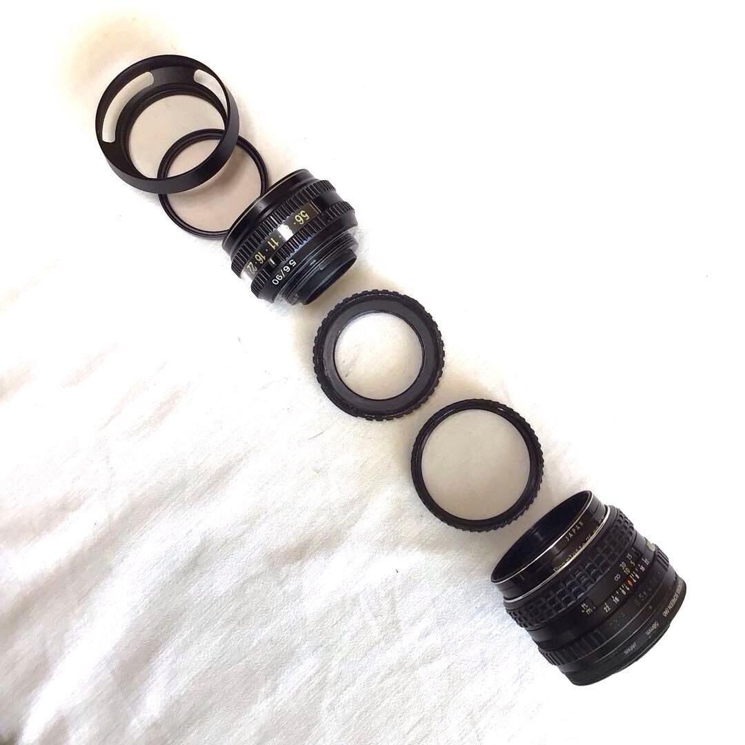 パーレット75mmとフジノン90mm富士Xマウント用2本レンズセットA
