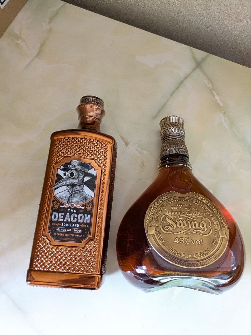 古酒ジョニーウォーカースウィング750ml & THE DEACON700ml