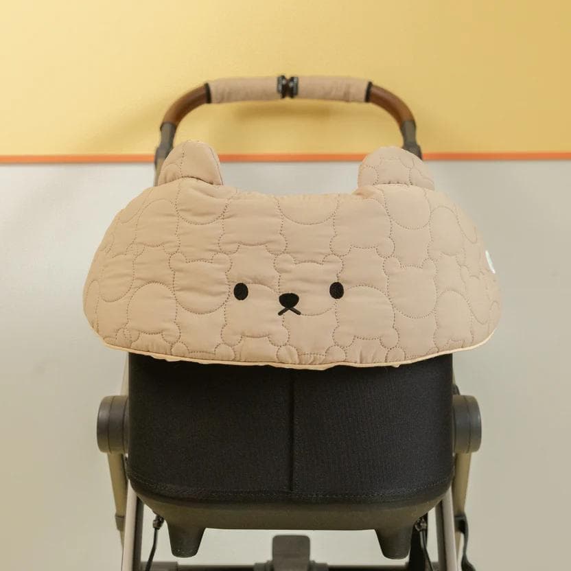 ハリースペット　コンフォター　あごのせ　ベージュ＆ウォルナッツ　くまちゃん