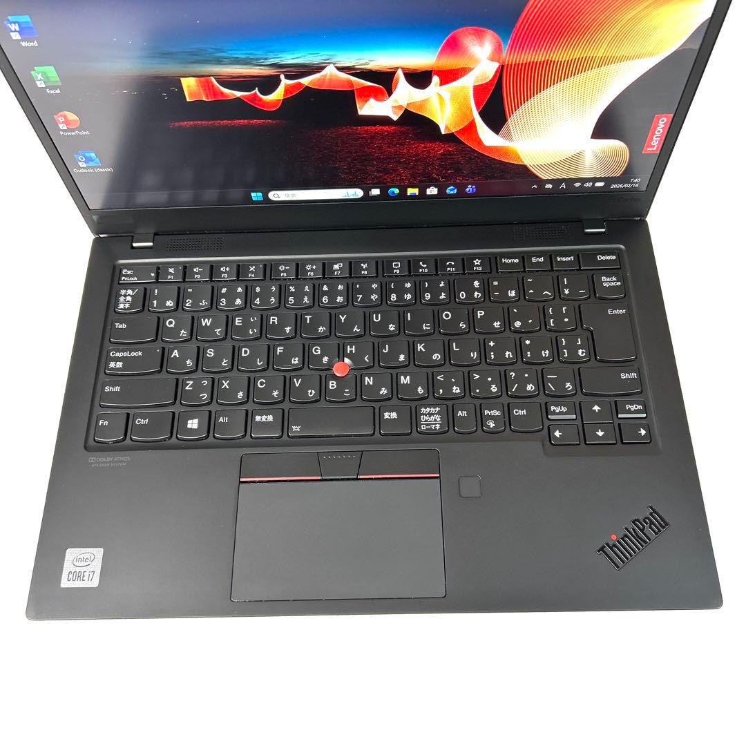 美品 ThinkPad X1 Carbon Gen8 i7 16GB 256GB