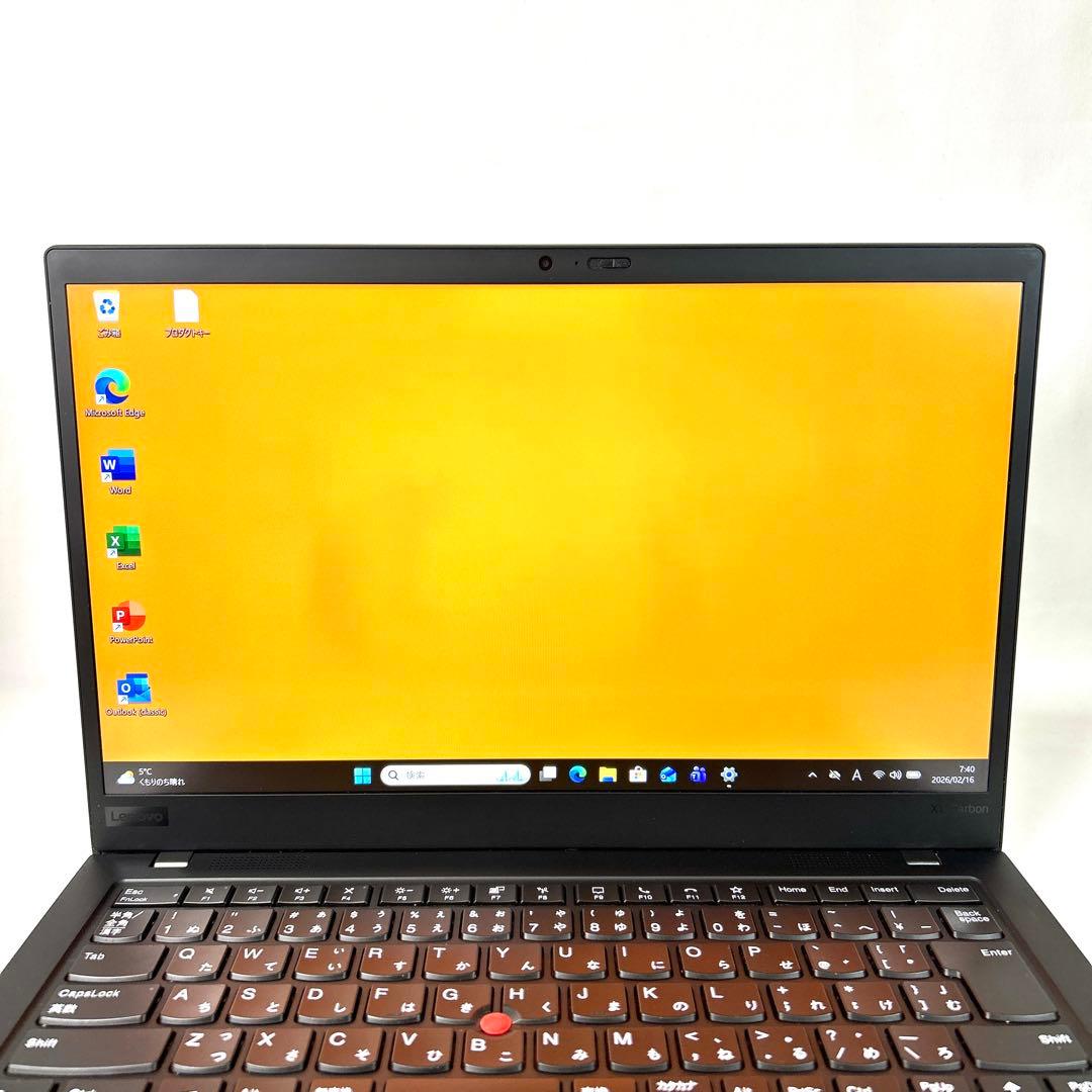美品 ThinkPad X1 Carbon Gen8 i7 16GB 256GB