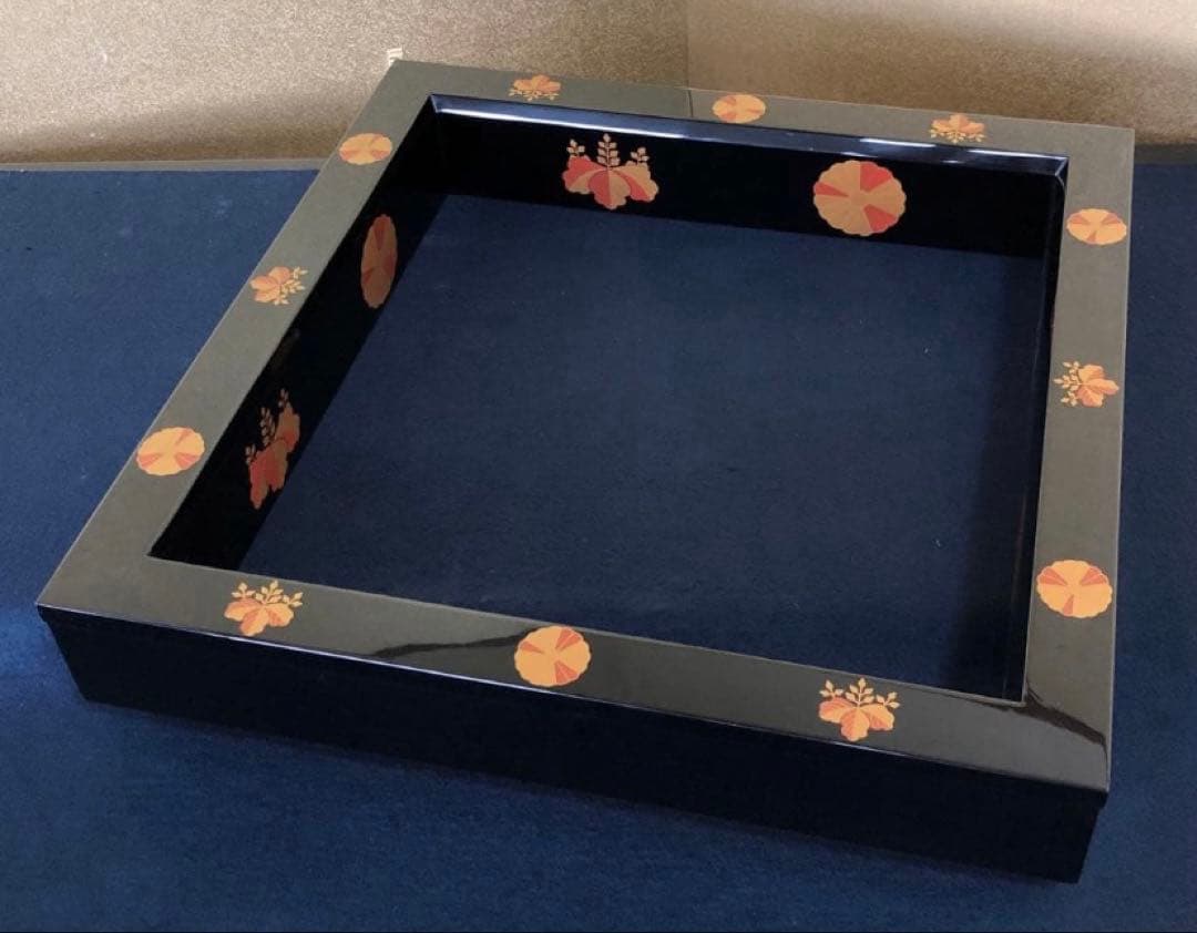 《R》輪島塗 高台寺蒔絵 炉縁 宗樹造 共箱　260323A4