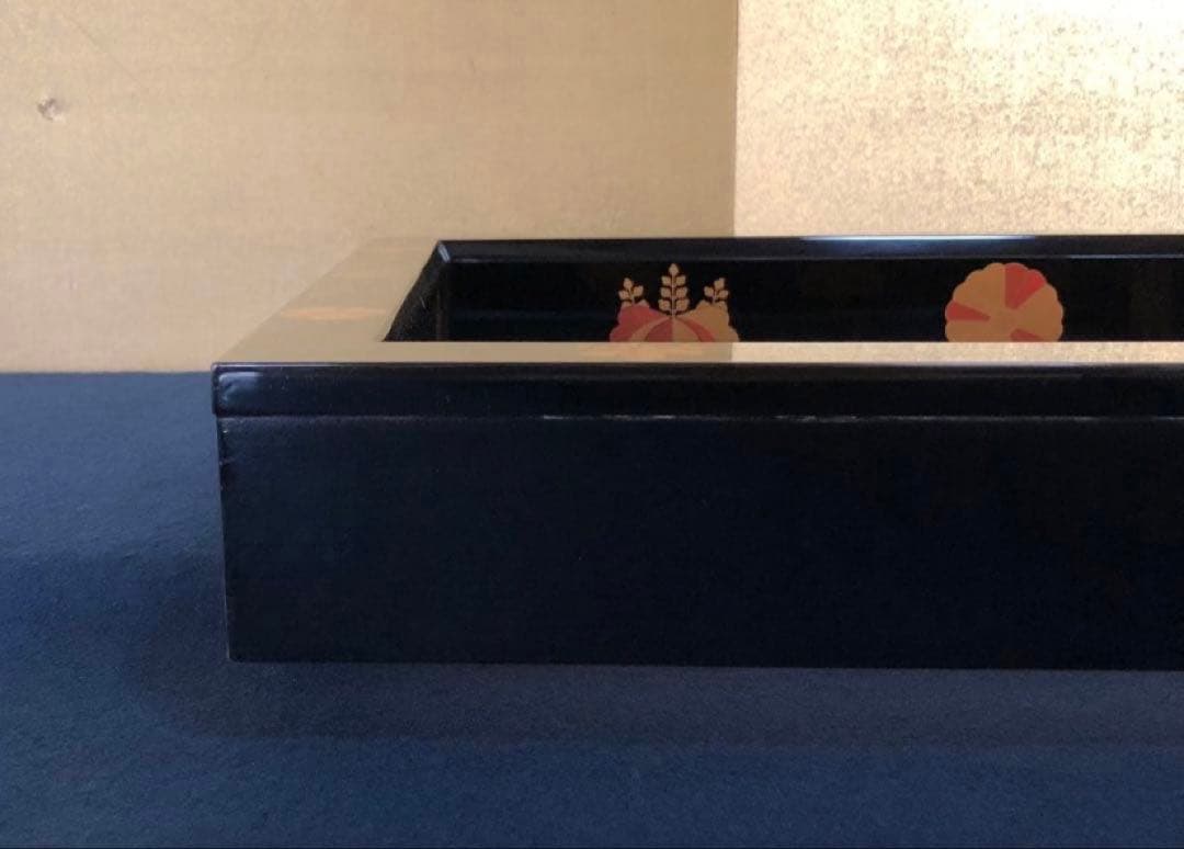 《R》輪島塗 高台寺蒔絵 炉縁 宗樹造 共箱　260323A4