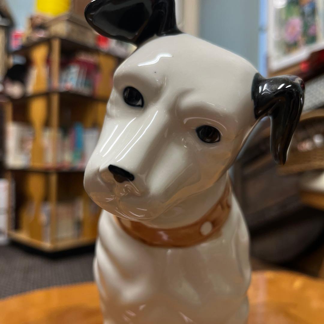爪あり希少品　美品【Victor】ビクター 陶器 ニッパー犬 H25cm