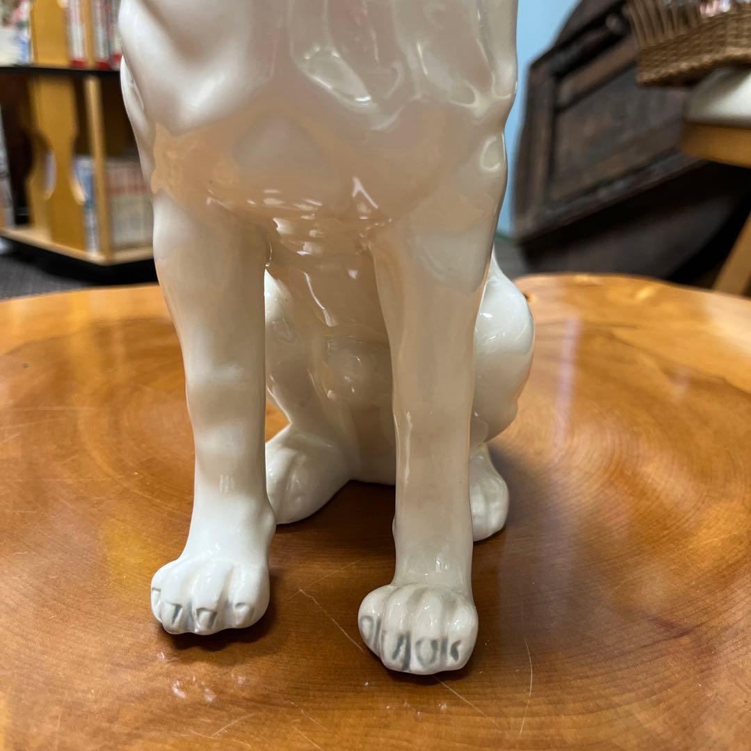 爪あり希少品　美品【Victor】ビクター 陶器 ニッパー犬 H25cm