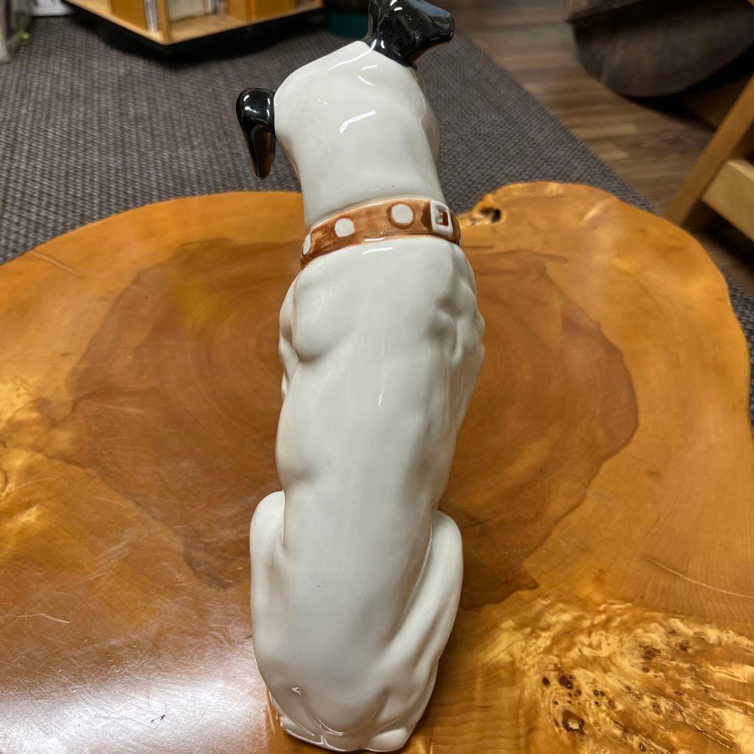 爪あり希少品　美品【Victor】ビクター 陶器 ニッパー犬 H25cm