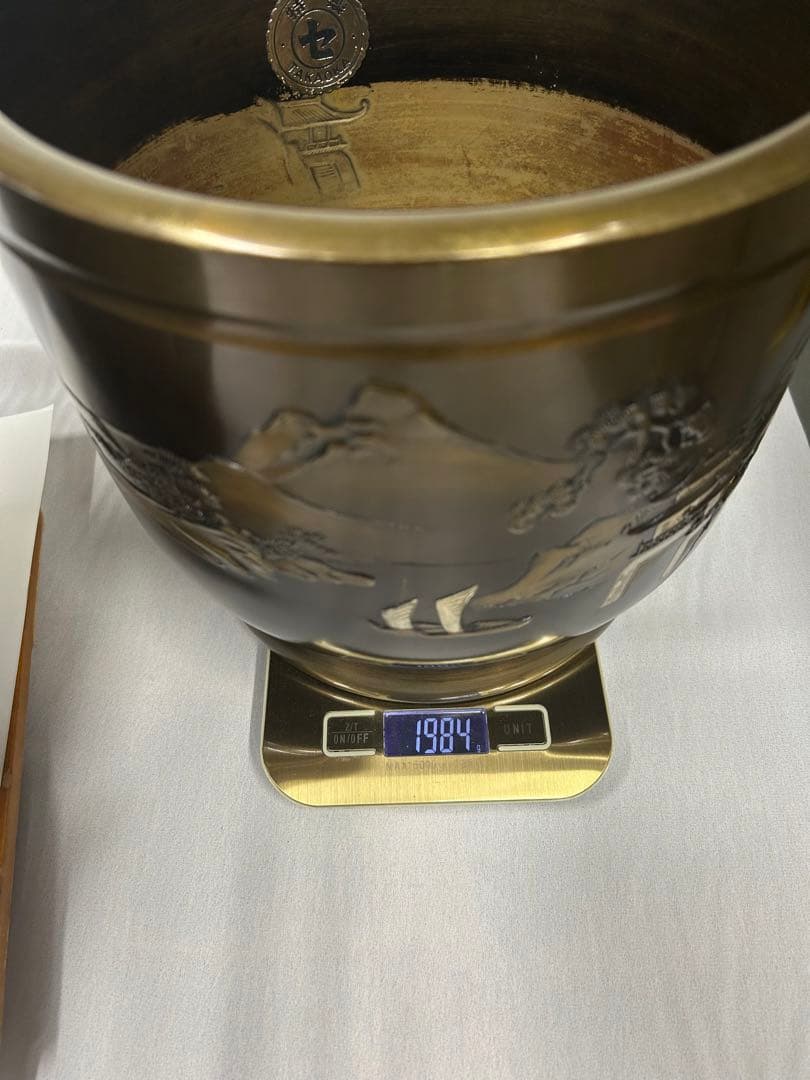 火鉢　2個　高岡銅器　銅製　古民具　アンティーク　レトロ